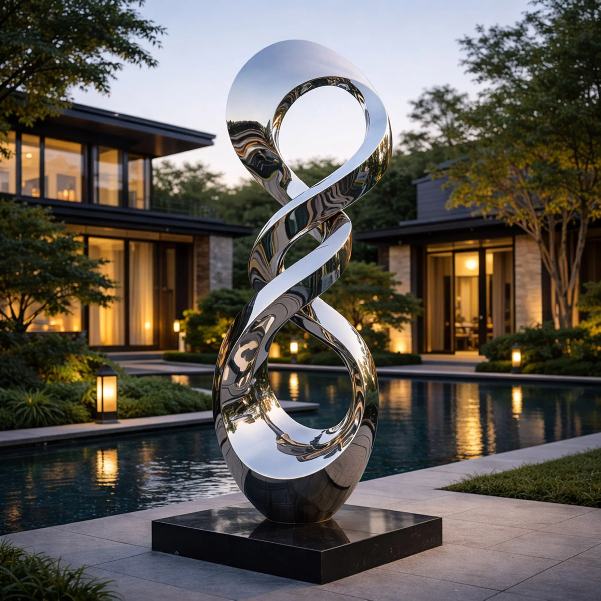 WORLD STONE & BRONZE CO. mirror polished stainless steel sculpture material collection