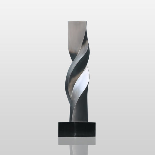PERMIER Modern Twisted Stainless Steel Sculpture Ideal for Waterfront or Lobby Decor PSSS-224