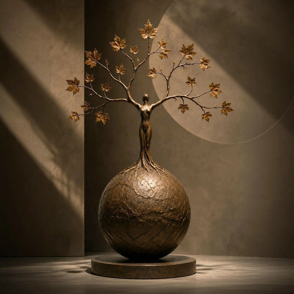 PREMIER Abstract Bronze Sculpture for Art Gallery, Entryway Hall, Living Room or Office Lounge PSB-214