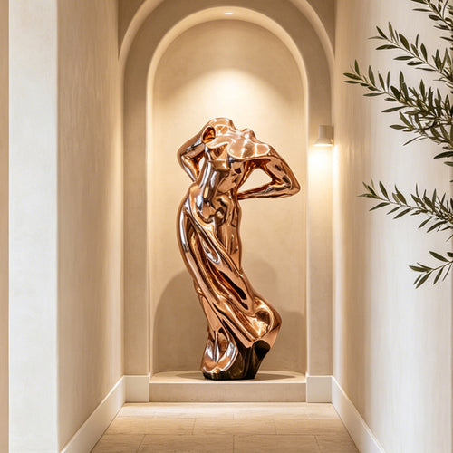 PREMIER Abstract Female Sculpture in Stainless Steel Sculpture for Modern Hallways, Entryways and Galleries PSSS-272