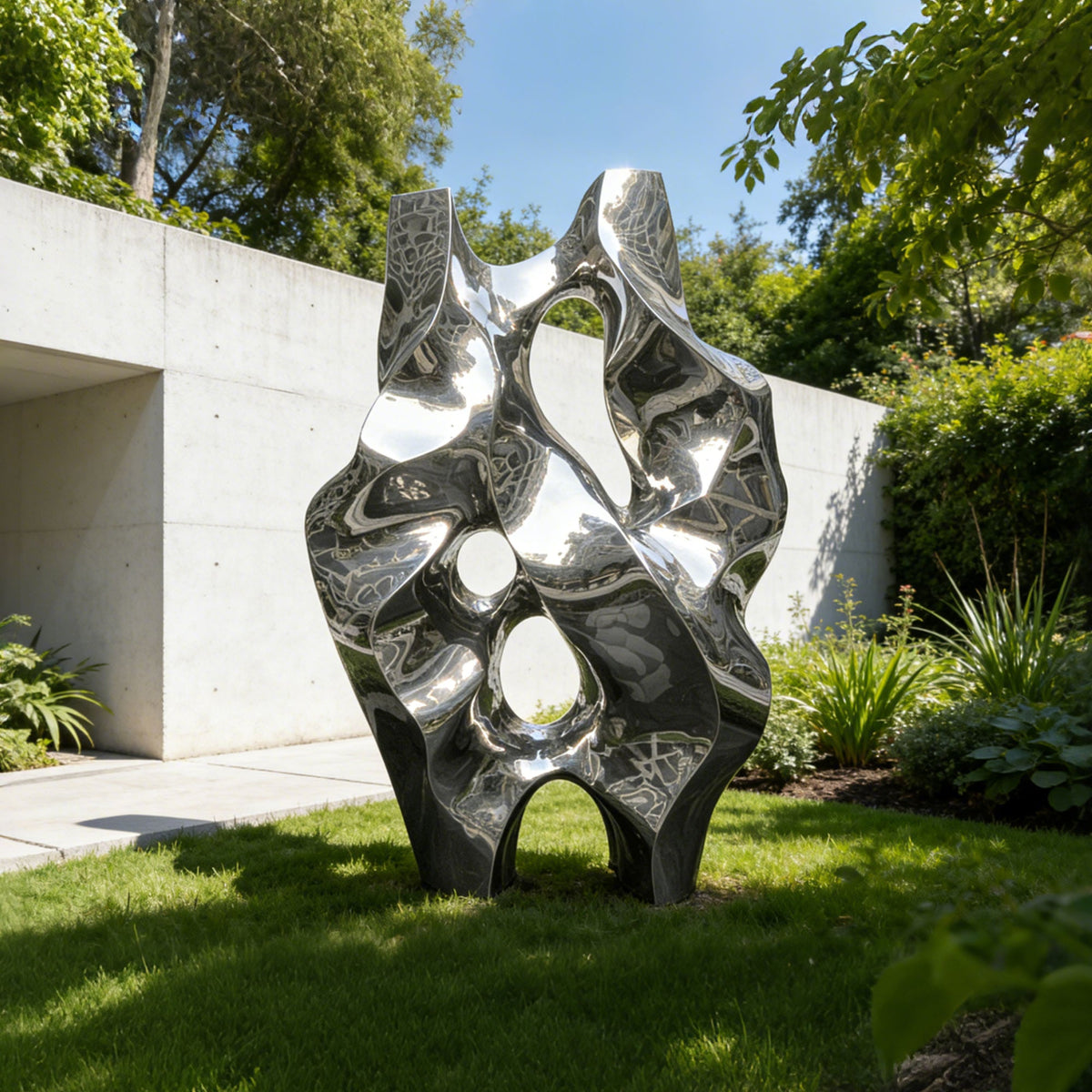 PREMIER Abstract Stainless Steel Sculpture for Garden Poolside, Front Yard or Driveway PSSS-337