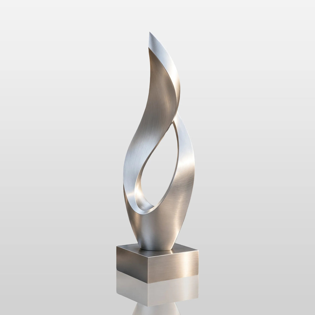 PREMIER Abstract Stainless Steel Twist Sculpture for Home Courtyard, Front Entry or Office Garden PSSS-330
