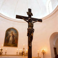 PREMIER Bronze Jesus Crucifix Statue with Sacred Design for Churches, Chapels and Prayer Rooms PSB-136