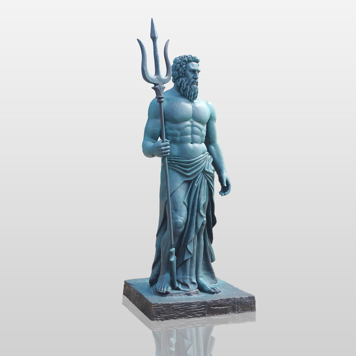 PREMIER Bronze Neptune Sculpture with Majestic Design for Grand Halls, Museums and Luxury Estates PSB-135