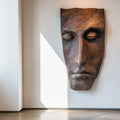 PREMIER Bronze Wall Mask Sculpture with Face Design for Corridors, Studies, Studios and Indoor Residential Spaces PSB-190