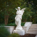 PREMIER Classic Angel Marble Sculpture with Elegant and Delicate Design Ideal for Gardens, Fountains, or Classical Courtyards PSM-111
