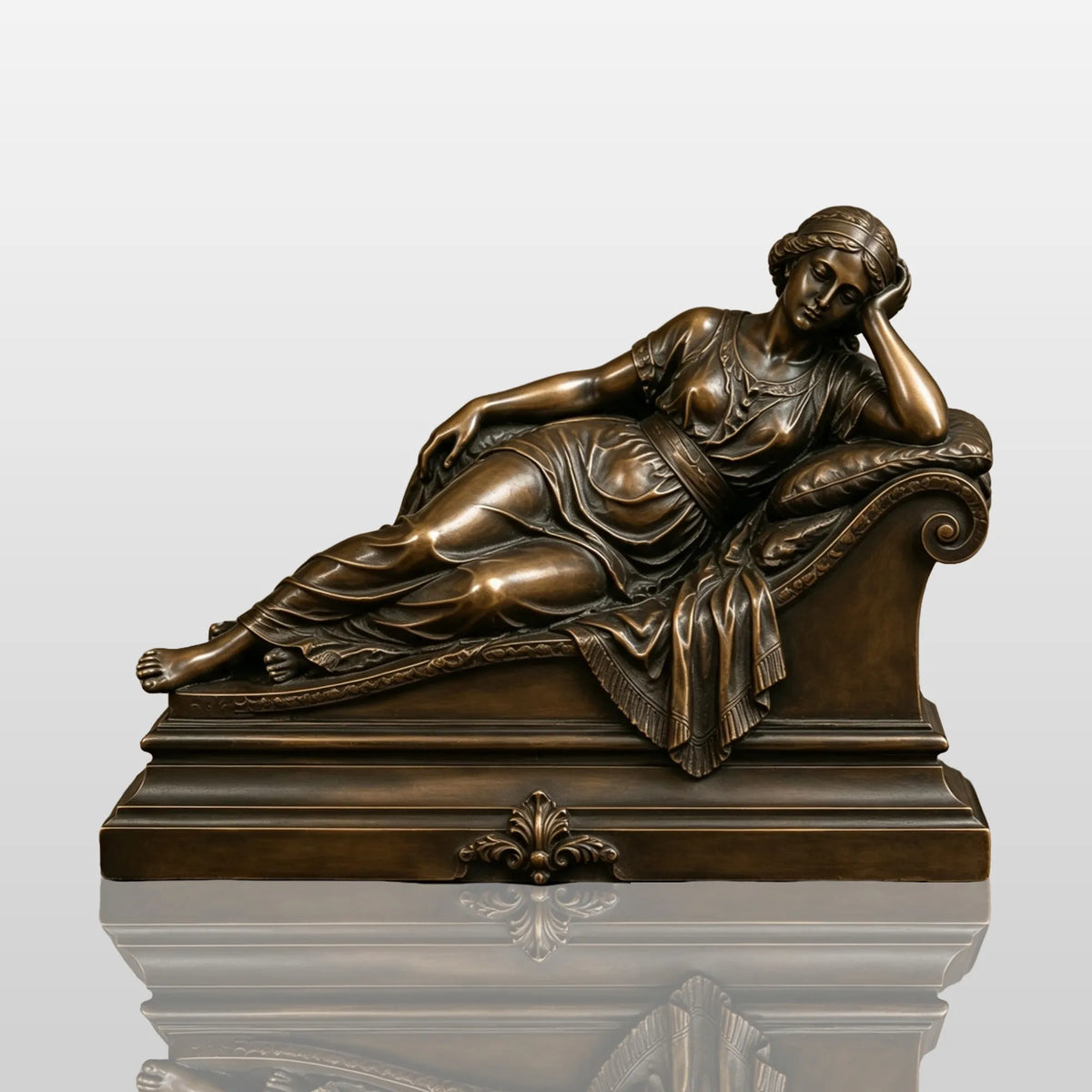 PREMIER Classic Bronze Female Table Top Sculpture for Entryway, Parlor or Hotel Lobby PSB-252
