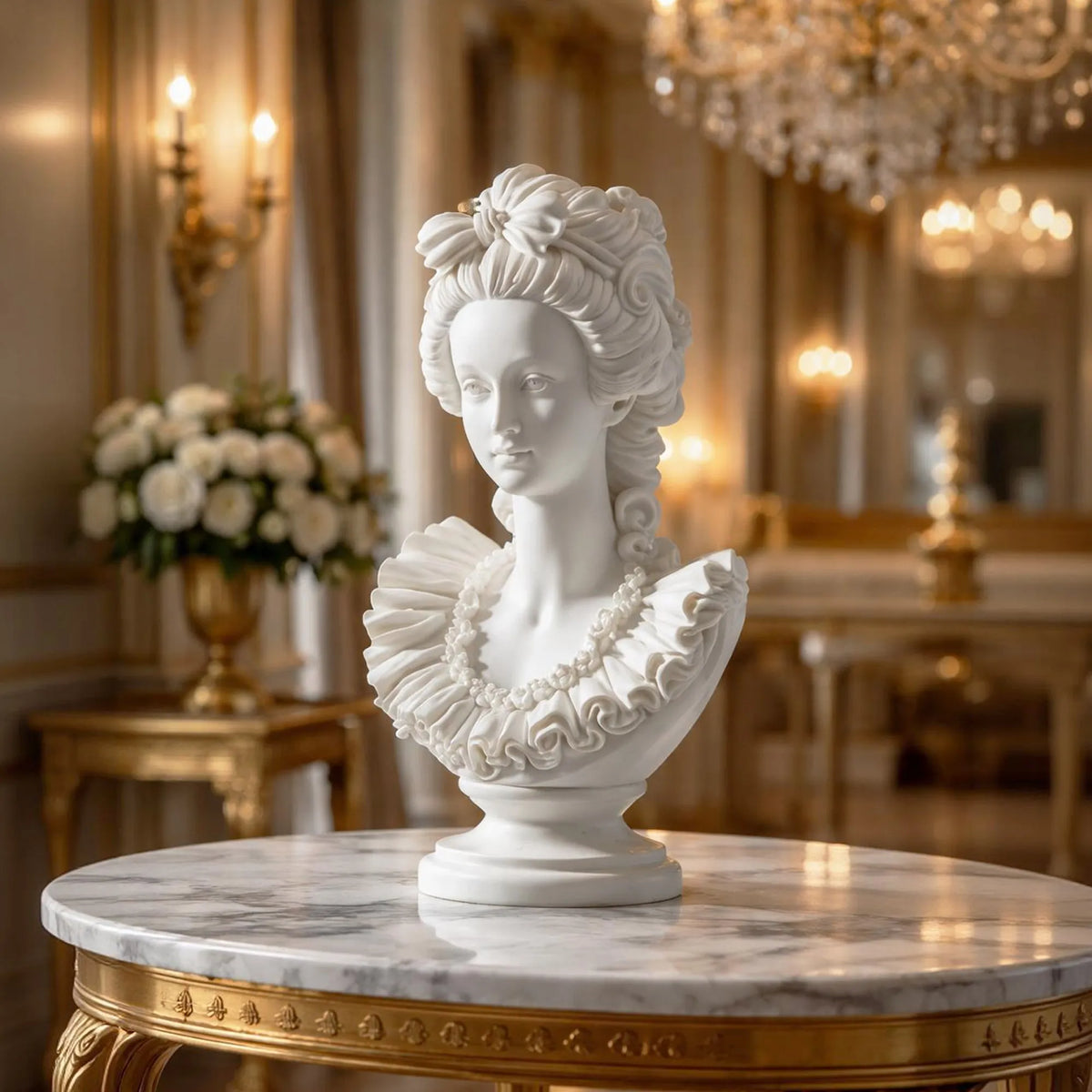 PREMIER Classical Marble Woman Sculpture for Homes, Offices, and Galleries PSM-093