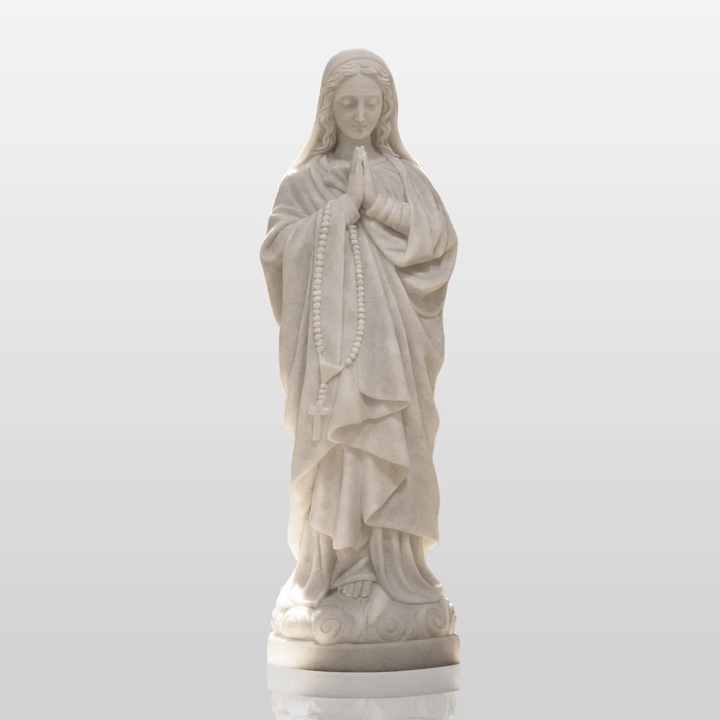 PREMIER Sacred Figure Marble Sculpture with Virgin Mary Design Fit for Churches, Chapel or Any Religious Sites PSM-106