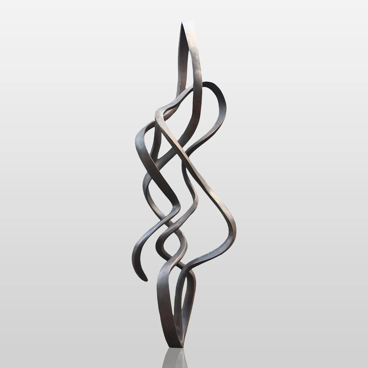 PREMIER Twisting Bronze Sculpture with Abstract Expressionism Design Ideal for Modern Gardens, Art Parks and Hotel Entrances PSB-149