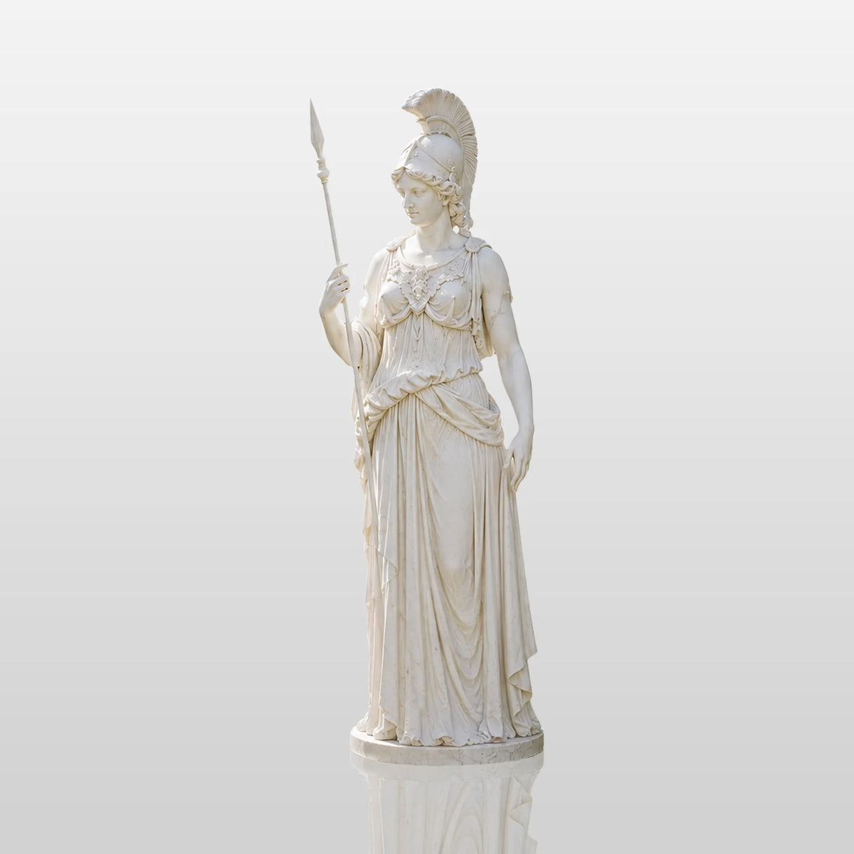 PREMIER White Marble Athena Statue for Backyard, Private Garden, Church or Public Park PSM-187