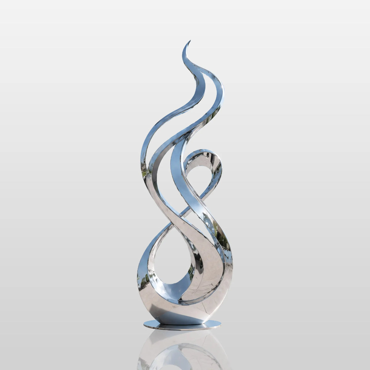 PREMIER Abstract Modern Sculpture in Stainless Steel for Plaza or Landscape Decor PSSS-274