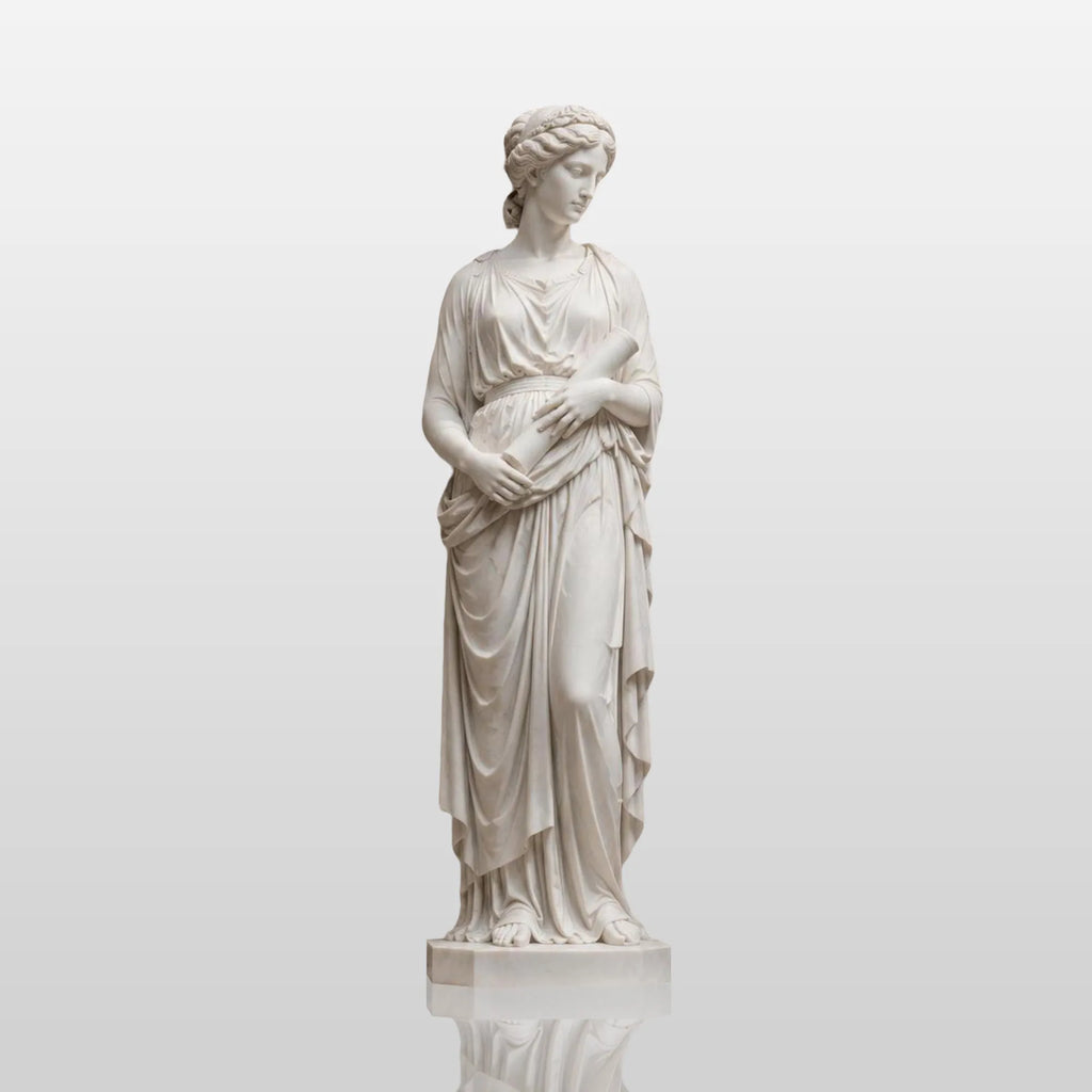 PREMIER Neoclassical Marble Female Sculpture for Luxury Home and Garden Decor PSM-136
