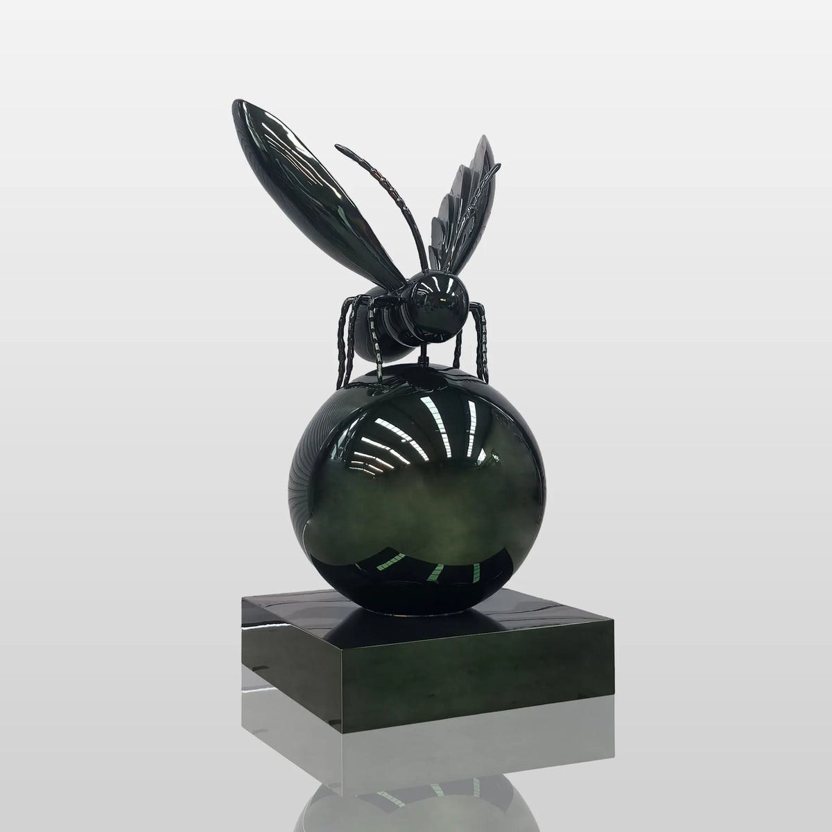 PREMIER Polished Stainless Steel Insect Sculpture 34.7"W x 67.9"H x 32.8"D PSIS-005